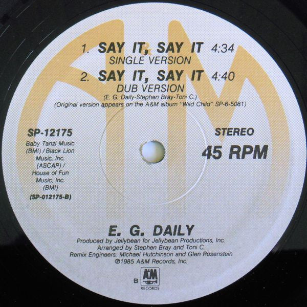 E.G. Daily - Say It, Say It (Extended Version)
