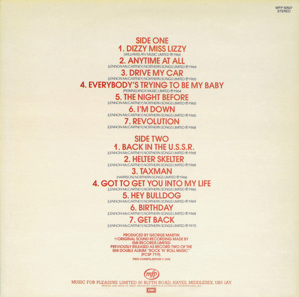 Beatles, The - Rock 'N' Roll Music Vol. 2