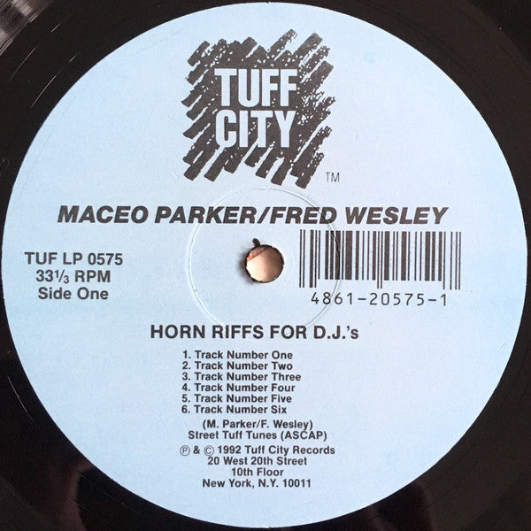 Horn Riffs For D.J.'s by Maceo Parker / Fred Wesley – Record Selector