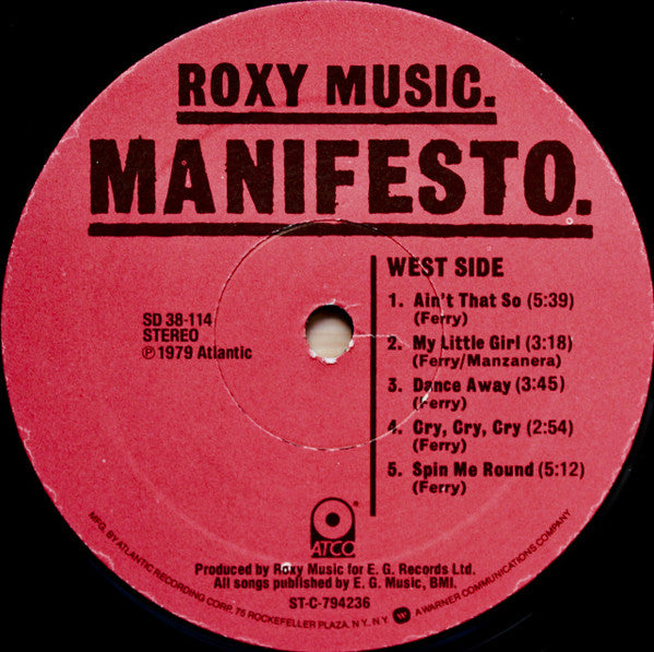 Roxy Music - Manifesto