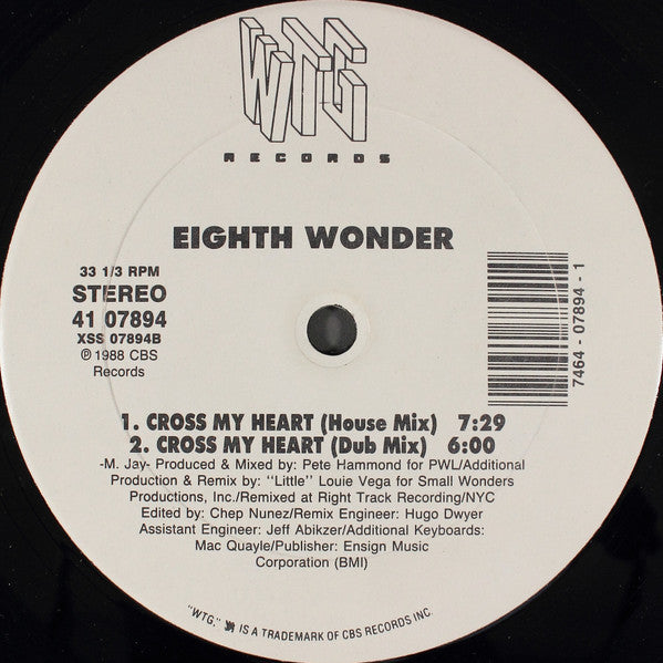 Eighth Wonder - Cross My Heart