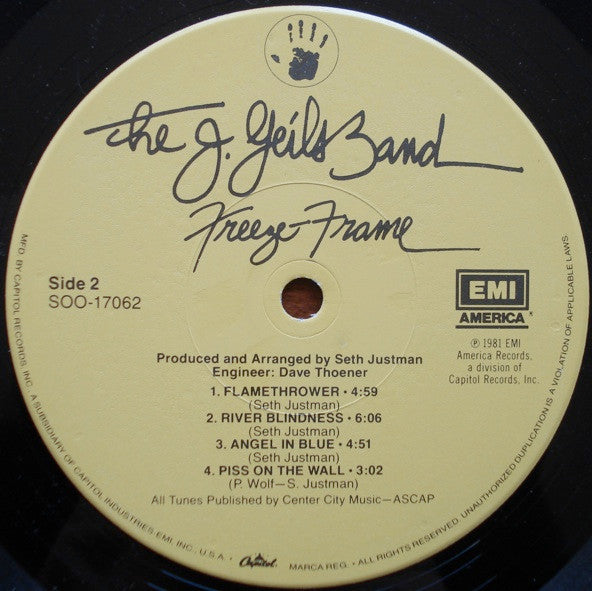 J. Geils Band, The - Freeze-Frame