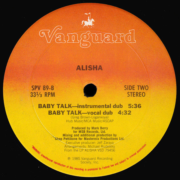 Alisha - Baby Talk