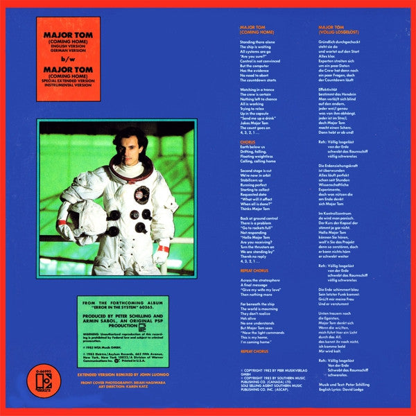 Peter Schilling - Major Tom (Coming Home)