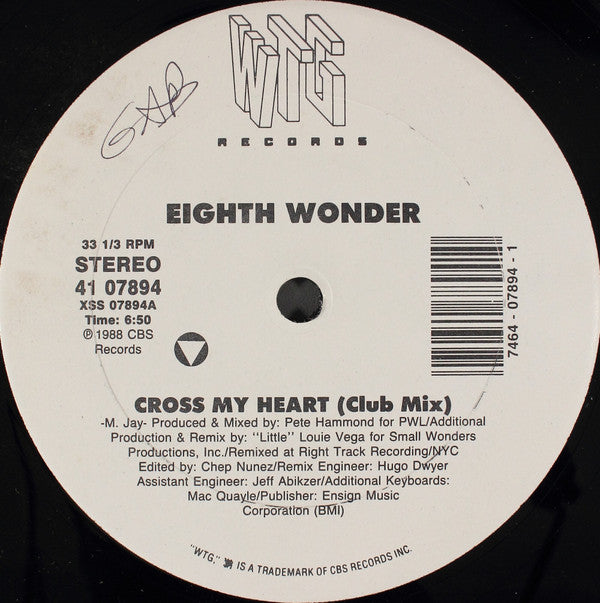 Eighth Wonder - Cross My Heart