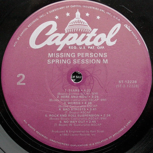 Missing Persons - Spring Session M