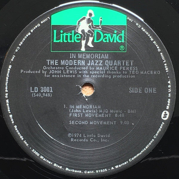 Modern Jazz Quartet, The - In Memoriam