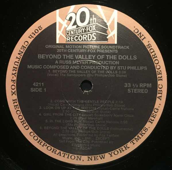 Various - Beyond The Valley Of The Dolls - Original Soundtrack Album