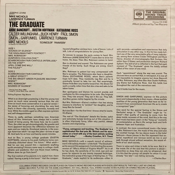 Paul Simon, Simon & Garfunkel, Dave Grusin - The Graduate (Original Sound Track Recording)
