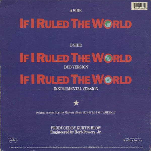 Kurtis Blow - If I Ruled The World