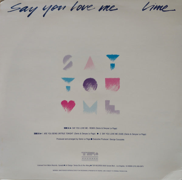 Lime - Say You Love Me