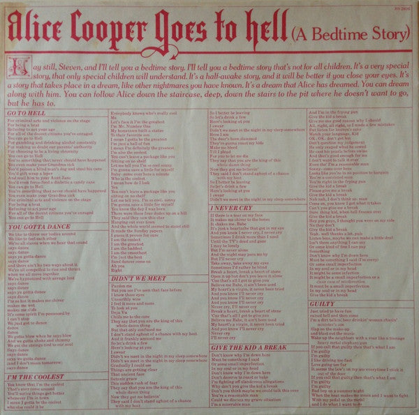 Alice Cooper Goes To Hell