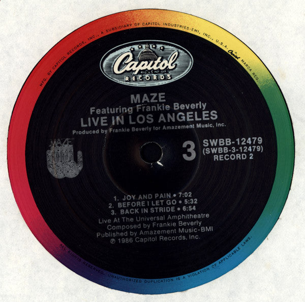 Maze Featuring Frankie Beverly - Live In Los Angeles