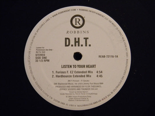 D.H.T. - Listen To Your Heart
