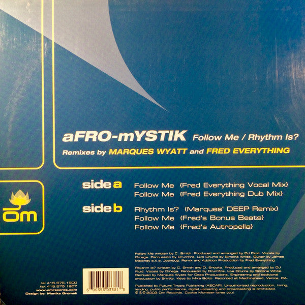 Afro-Mystik - Follow Me / Rhythm Is?