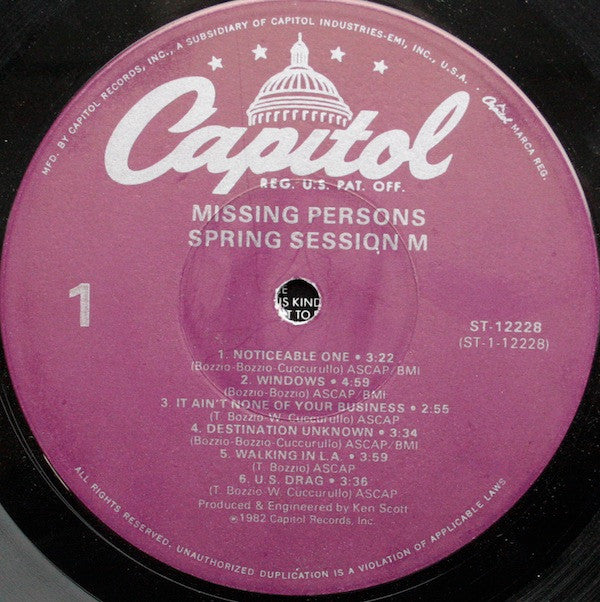 Missing Persons - Spring Session M