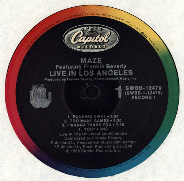 Maze Featuring Frankie Beverly - Live In Los Angeles