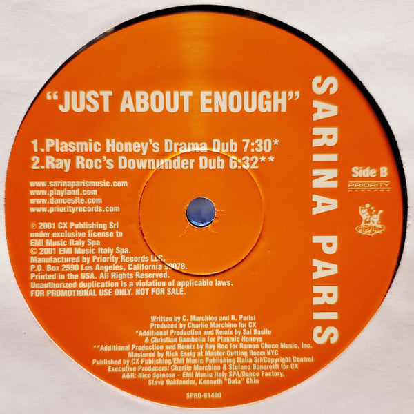 Sarina Paris - Just About Enough