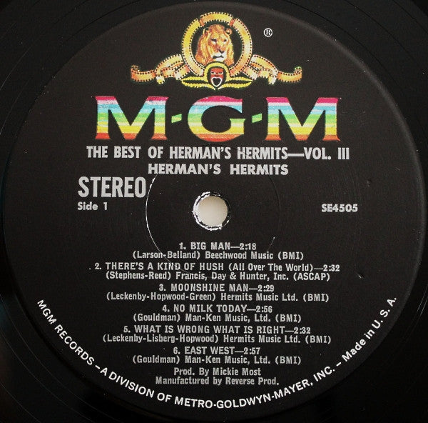 The Best Of Herman's Hermits Volume III