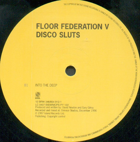 Floor Federation V Disco Sluts - Into The Fire / Into The Deep