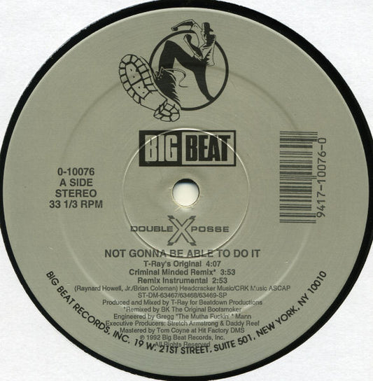 Double XX Posse - Not Gonna Be Able To Do It