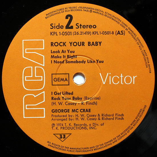 George McCrae - Rock Your Baby