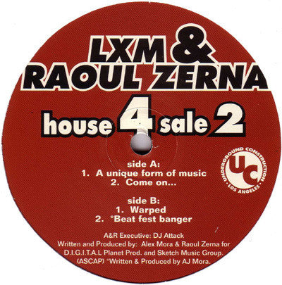 Lxm & DJ Raoul Zerna - House 4 Sale 2