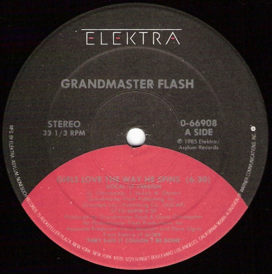 Grandmaster Flash - Girls Love The Way He Spins