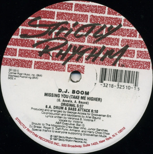 DJ Boom - Missing You  (Take Me Higher)