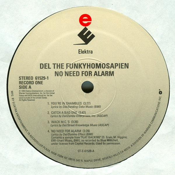 Del Tha Funkee Homosapien - No Need For Alarm