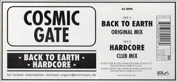 Back To Earth / Hardcore