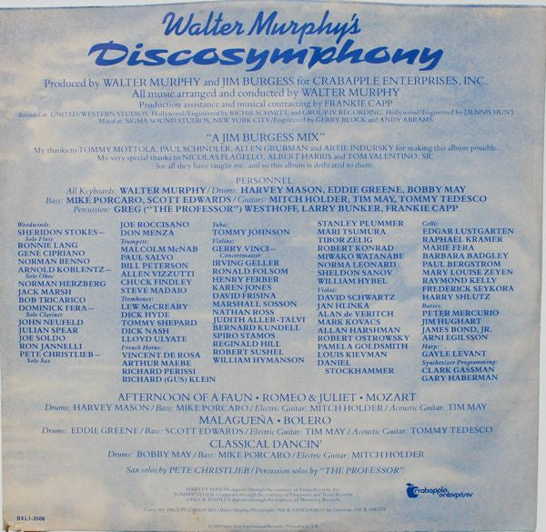 Walter Murphy - Discosymphony