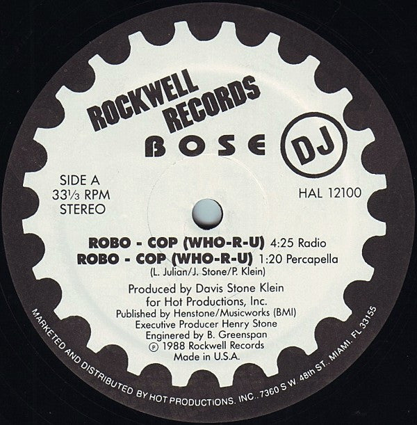 B.O.S.E. - Robo - Cop (Who-R-U)