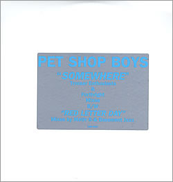 Pet Shop Boys - Somewhere / A Red Letter Day
