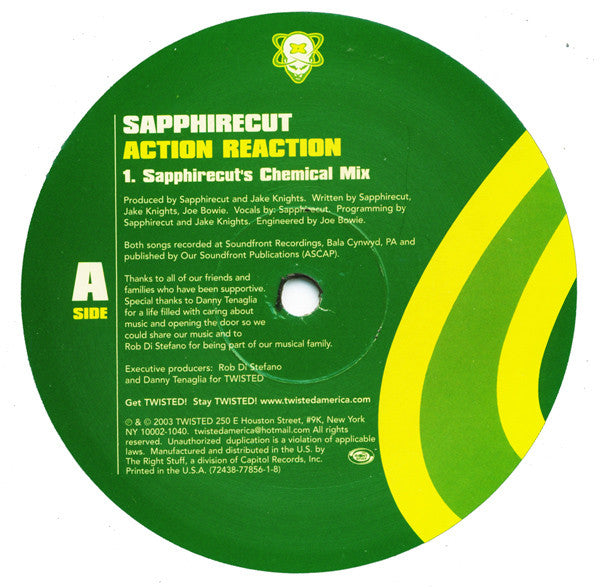 Sapphirecut - Free Your Mind / Action Reaction