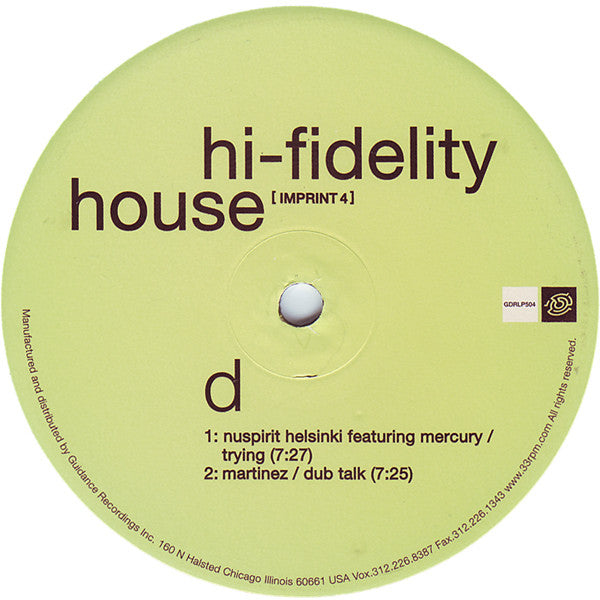 Various - Hi-Fidelity House [Imprint 4]