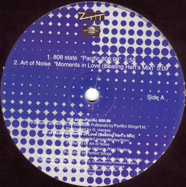 808 State / Art Of Noise, The / Frankie Goes To Hollywood / Propaganda - Pacific 808:98 / Moments In Love / Relax / p:Machinery