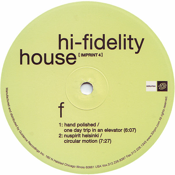 Various - Hi-Fidelity House [Imprint 4]