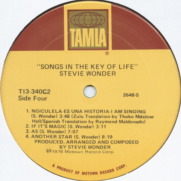 Stevie Wonder - Songs In The Key Of Life