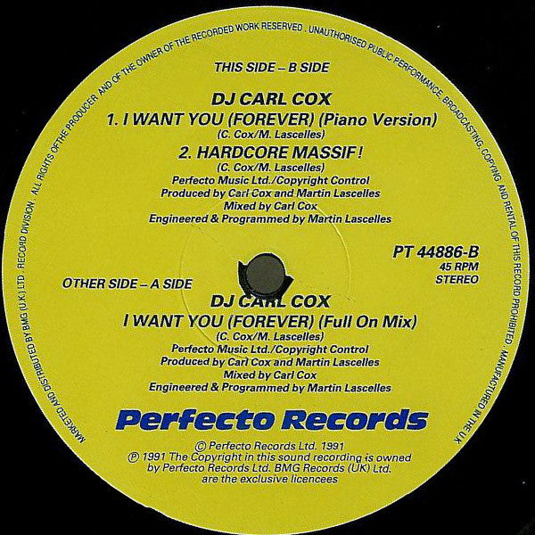 Carl Cox - I Want You (Forever)