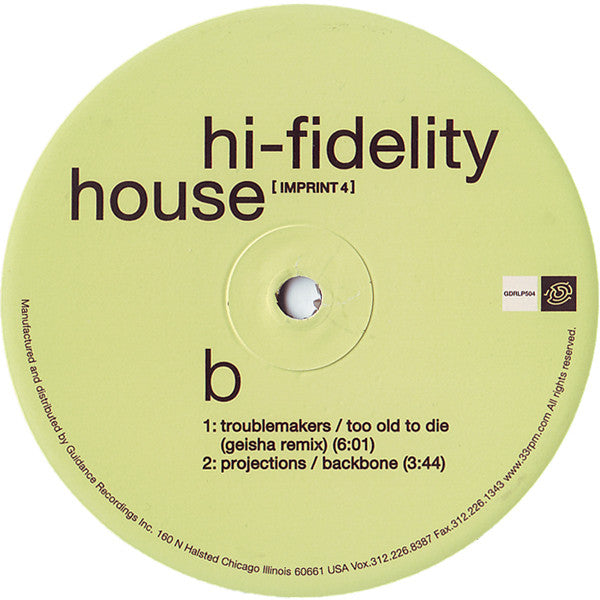 Various - Hi-Fidelity House [Imprint 4]