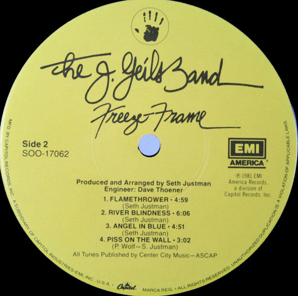 J. Geils Band, The - Freeze-Frame