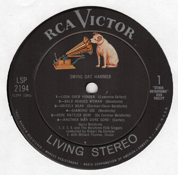 Harry Belafonte And Belafonte Folk Singers, The Conducted By Robert DeCormier - Swing Dat Hammer