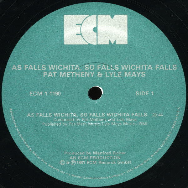 Pat Metheny & Lyle Mays - As Falls Wichita, So Falls Wichita Falls