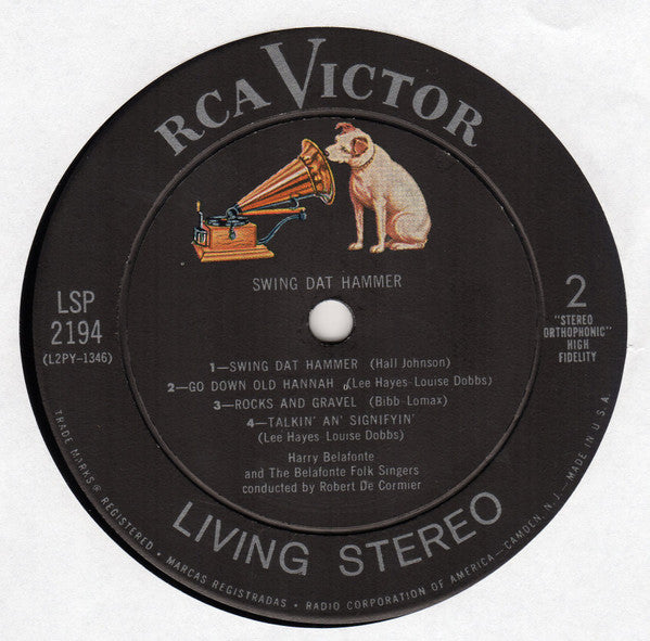 Harry Belafonte And Belafonte Folk Singers, The Conducted By Robert DeCormier - Swing Dat Hammer