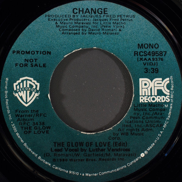 The Glow Of Love by Change – Record Selector