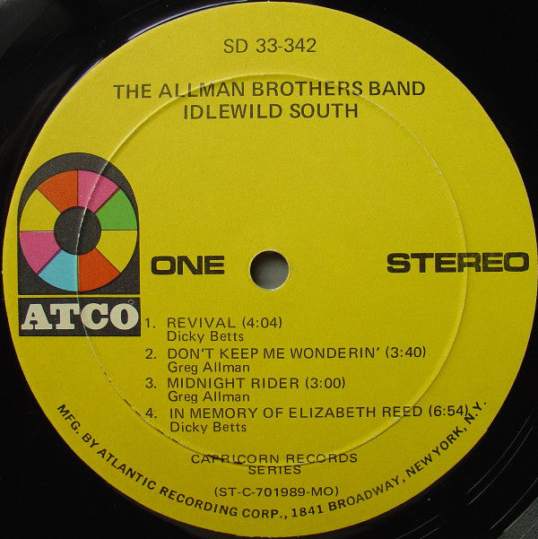 Allman Brothers Band, The - Idlewild South
