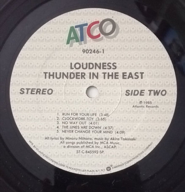 Loudness - Thunder In The East