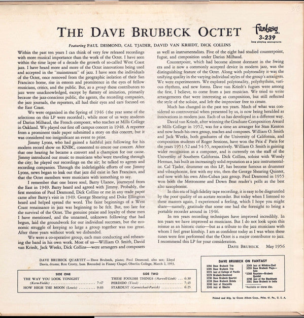 Dave Brubeck Octet