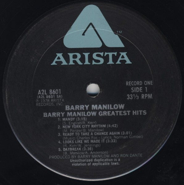 Barry Manilow - Greatest Hits